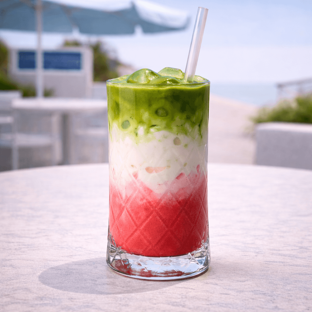 Iced Strawberry Matcha Latte